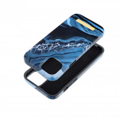 Apple iPhone 15 Plus Coque Forcell F-Pprotect Mirage MagSAFE  Marbre océan