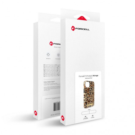 Apple iPhone 15 Coque Forcell F-Pprotect Mirage MagSAFE  Panthère sauvage