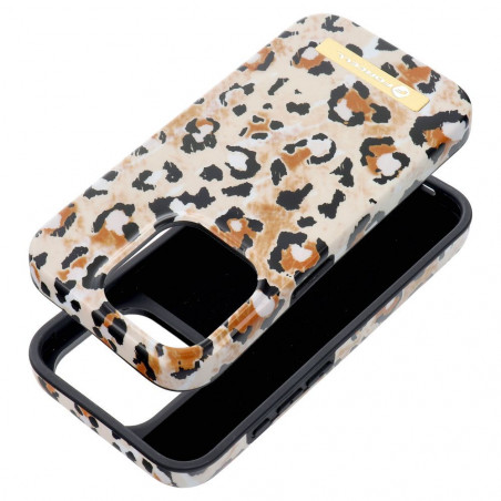 Apple iPhone 15 Pro Coque Forcell F-Pprotect Mirage MagSAFE  Panthère sauvage