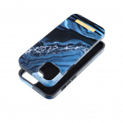 Apple iPhone 14 Plus Coque Forcell F-Pprotect Mirage MagSAFE  Marbre océan