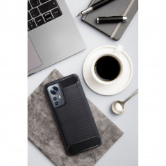 XIAOMI Redmi Note 13 Pro Plus 5G Coque Carbon Élégant  Noir