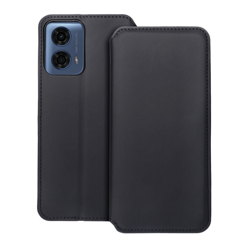 Motorola Moto G24 Portefeuilles Dual Pocket book Noir