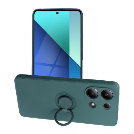 XIAOMI Redmi Note 13 4G Coque Silicone ring Vert