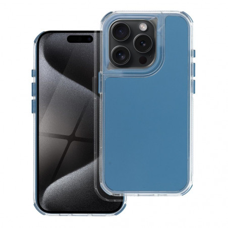 Apple iPhone 14 Pro Coque MATRIX Bleu