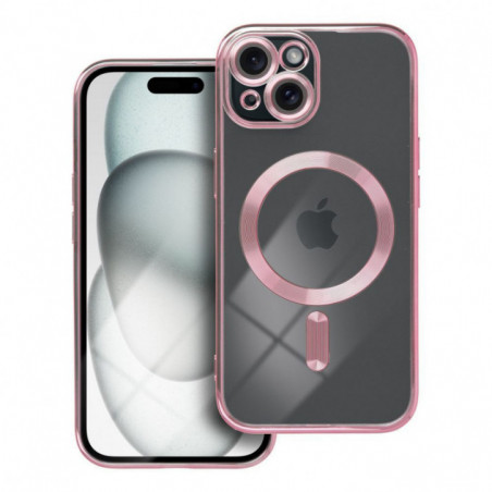 Apple iPhone 15 Coque Electro Mag MagSAFE  Or rose