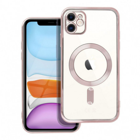 Apple iPhone 11 Coque Electro Mag MagSAFE  Or rose