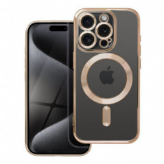 Apple iPhone 15 Pro Coque Electro Mag MagSAFE  Or