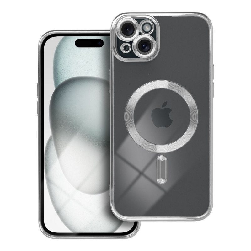 Apple iPhone 15 Plus Coque Electro Mag MagSAFE  Argenté
