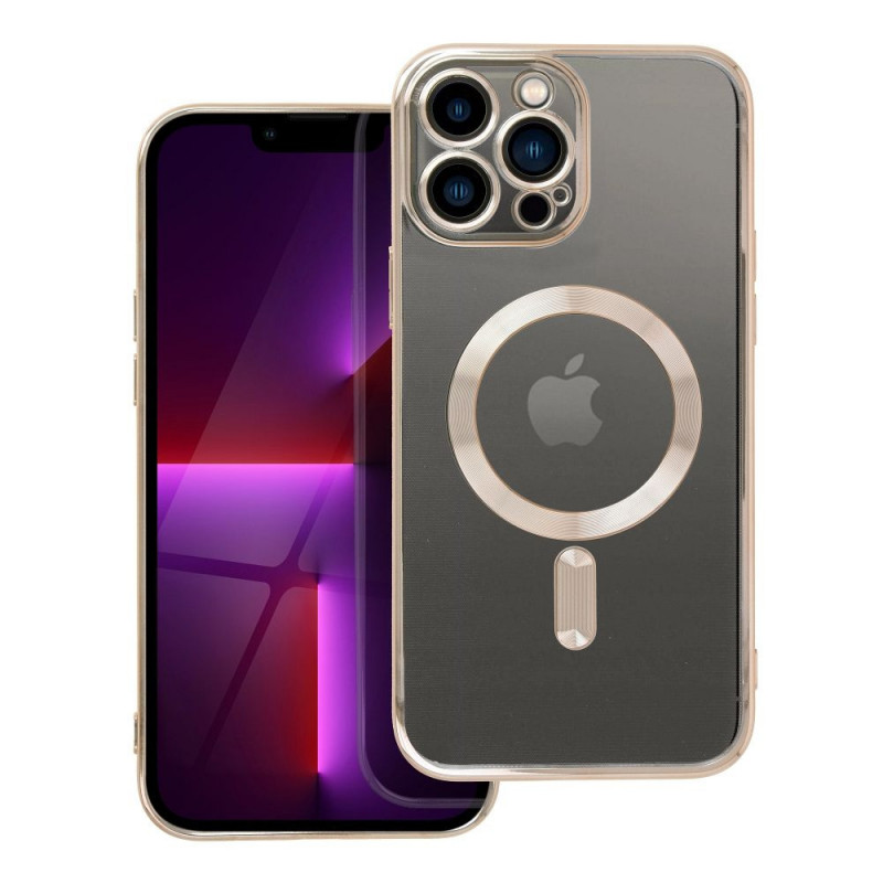 Apple iPhone 13 Pro Max Coque Electro Mag MagSAFE  Or