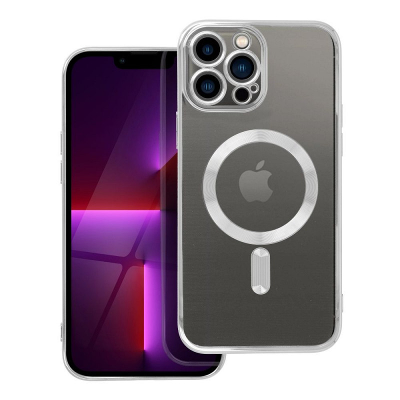 Apple iPhone 13 Pro Max Coque Electro Mag MagSAFE  Argenté