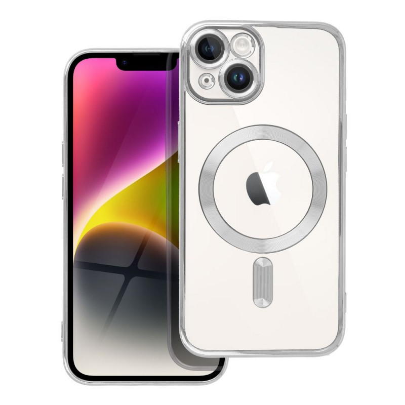 Apple iPhone 14 Coque Electro Mag MagSAFE  Argenté