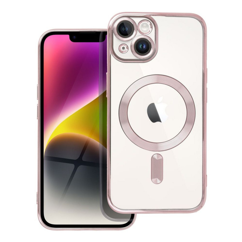 Apple iPhone 14 Coque Electro Mag MagSAFE  Or rose