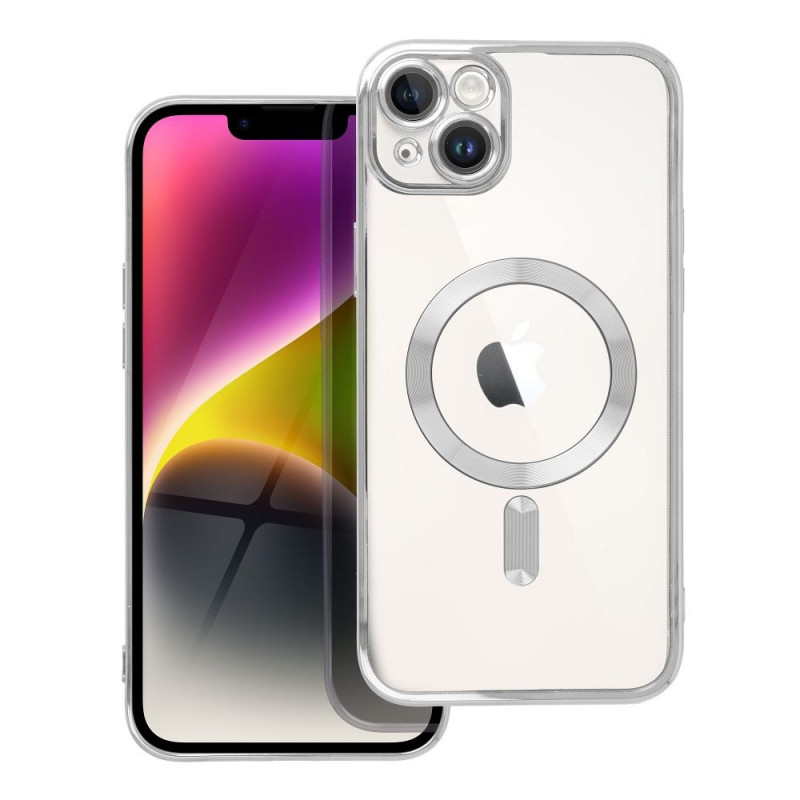 Apple iPhone 14 Plus Coque Electro Mag MagSAFE  Argenté