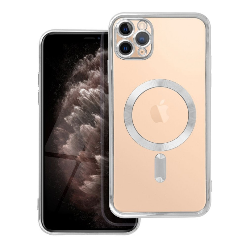 Apple iPhone XS Max Coque Electro Mag MagSAFE  Argenté