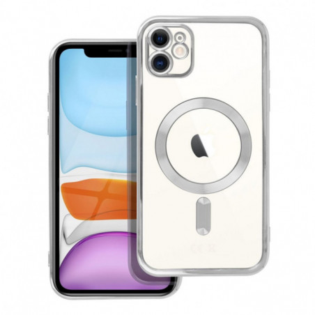 Apple iPhone 11 Coque Electro Mag MagSAFE  Argenté