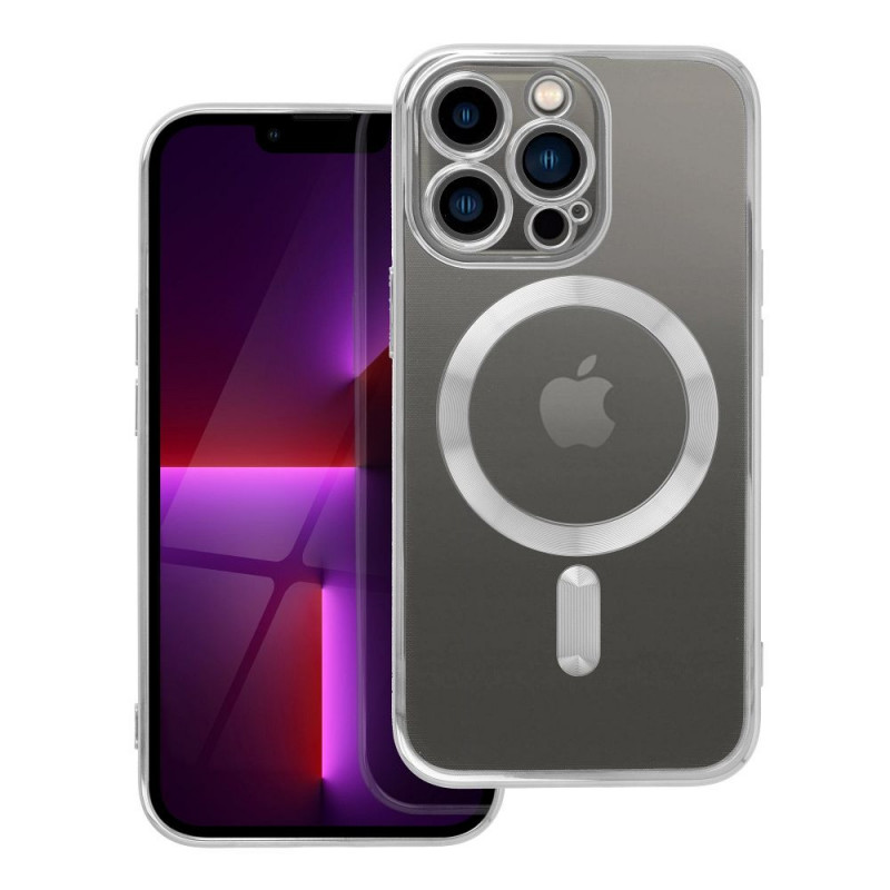 Apple iPhone 13 Pro Coque Electro Mag MagSAFE  Argenté