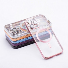 Apple iPhone 12 Coque Electro Mag MagSAFE  Or rose