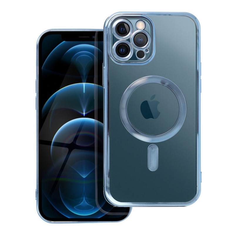 Apple iPhone 12 Pro Max Coque Electro Mag MagSAFE  Bleu