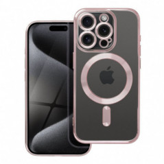 Apple iPhone 15 Pro Coque Electro Mag MagSAFE  Or rose