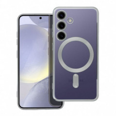 Samsung Galaxy S24 Coque Electro Mag MagSAFE  Argenté