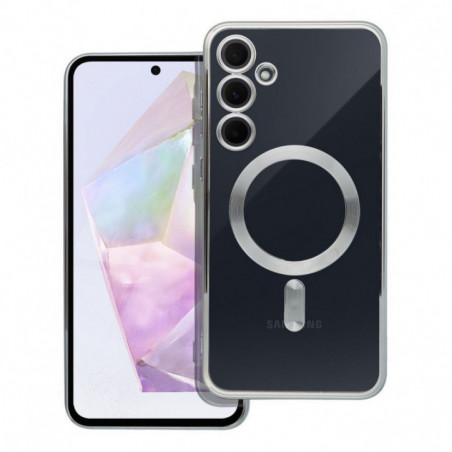 Samsung Galaxy A35 Coque Electro Mag MagSAFE  Argenté
