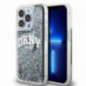 Apple iPhone 13 Pro Coque DKNY Liquid Glitters Arch Logo Noir