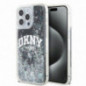 Apple iPhone 13 Pro Max Coque DKNY Liquid Glitters Arch Logo Noir