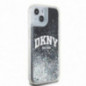 Apple iPhone 14 Coque DKNY Liquid Glitters Arch Logo Noir