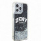 Apple iPhone 14 Pro Max Coque DKNY Liquid Glitters Arch Logo Noir