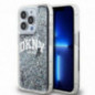 Apple iPhone 15 Pro Coque DKNY Liquid Glitters Arch Logo Noir