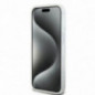 Apple iPhone 15 Coque DKNY Liquid Glitters Arch Logo Blanc