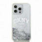 Apple iPhone 15 Pro Max Coque DKNY Liquid Glitters Arch Logo Blanc