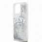 Apple iPhone 15 Pro Max Coque DKNY Liquid Glitters Arch Logo Blanc