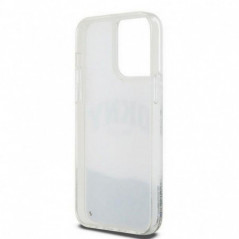 Apple iPhone 15 Pro Max Coque DKNY Liquid Glitters Arch Logo Blanc