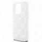 Apple iPhone 15 Pro Coque DKNY Liquid Glitters Checkered Pattern Blanc