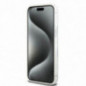 Apple iPhone 15 Pro Max Coque DKNY Liquid Glitters Checkered Pattern Blanc
