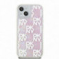 Apple iPhone 15 Coque DKNY Liquid Glitters Checkered Pattern Rose