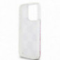 Apple iPhone 15 Pro Coque DKNY Liquid Glitters Checkered Pattern Rose