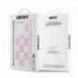 Apple iPhone 15 Pro Coque DKNY Liquid Glitters Checkered Pattern Rose
