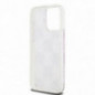 Apple iPhone 15 Pro Max Coque DKNY Liquid Glitters Checkered Pattern Rose