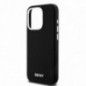 Apple iPhone 14 Pro Coque DKNY Silicone Horizontal Metal Logo MagSAFE  Noir