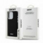 Apple iPhone 14 Pro Coque DKNY Silicone Horizontal Metal Logo MagSAFE  Noir
