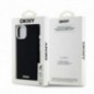 Apple iPhone 15 Plus Coque DKNY Silicone Horizontal Metal Logo MagSAFE  Noir