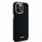 Apple iPhone 15 Pro Max Coque DKNY Silicone Horizontal Metal Logo MagSAFE  Noir