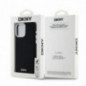 Apple iPhone 15 Pro Max Coque DKNY Silicone Horizontal Metal Logo MagSAFE  Noir