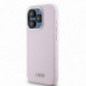Apple iPhone 14 Pro Coque DKNY Silicone Horizontal Metal Logo MagSAFE  Rose