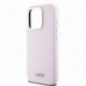 Apple iPhone 14 Pro Coque DKNY Silicone Horizontal Metal Logo MagSAFE  Rose