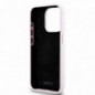 Apple iPhone 14 Pro Coque DKNY Silicone Horizontal Metal Logo MagSAFE  Rose