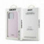 Apple iPhone 14 Pro Coque DKNY Silicone Horizontal Metal Logo MagSAFE  Rose