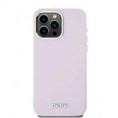 Apple iPhone 14 Pro Max Coque DKNY Silicone Horizontal Metal Logo MagSAFE  Rose